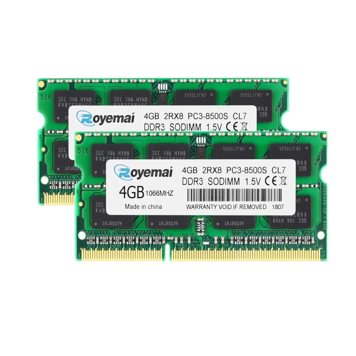 D DUOMEIQI DDR3 1066MHz 8GB (2x4GB) Sodimm RAM | Compatible with MacBook, iMac, Mac mini - main product image