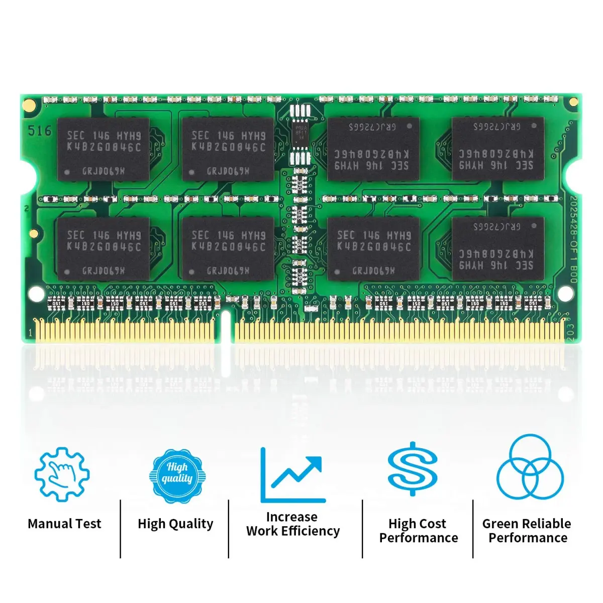 D DUOMEIQI DDR3 1066MHz 8GB (2x4GB) Sodimm RAM | Compatible with MacBook, iMac, Mac mini - view 3