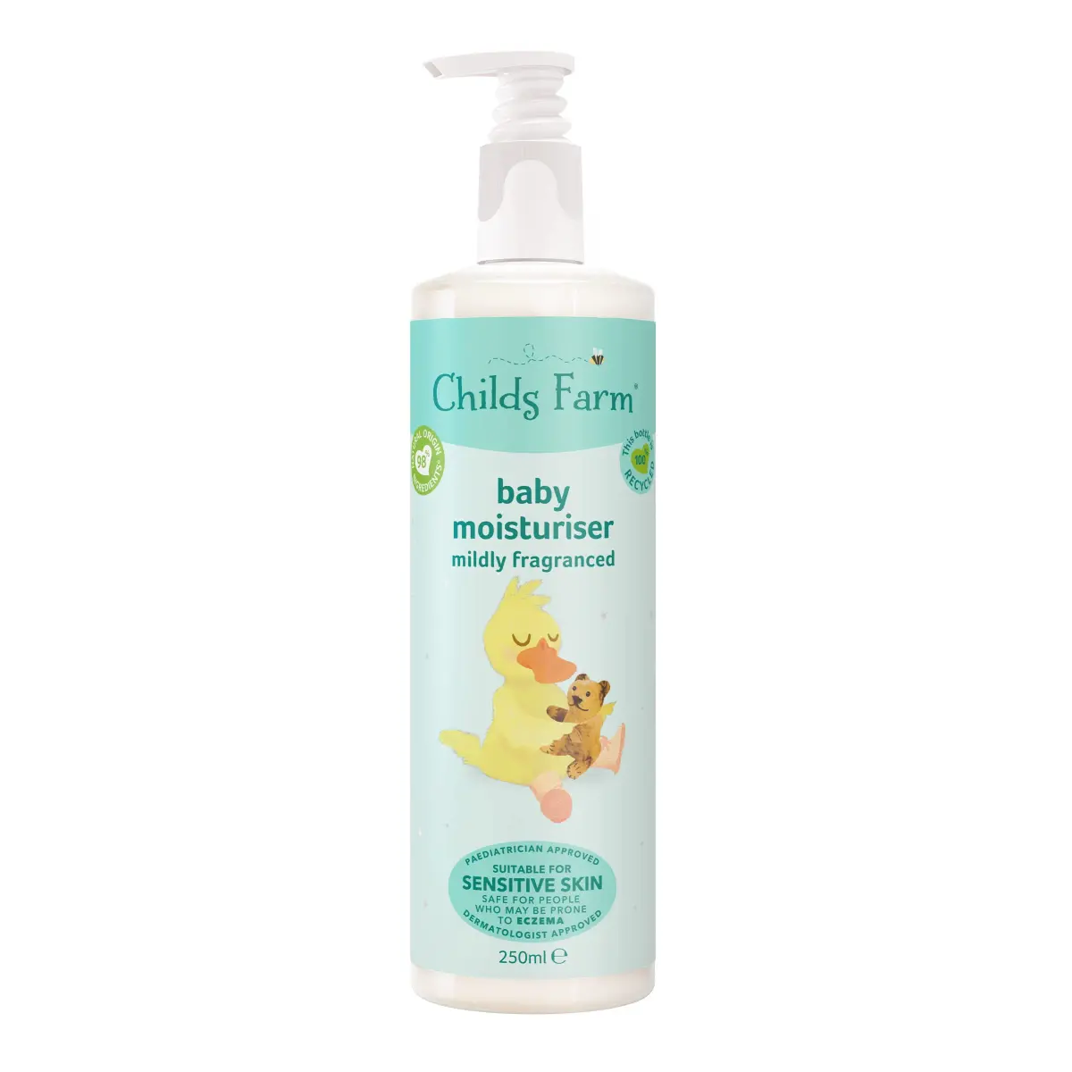 Childs Farm Baby Moisturiser Cherry Scent 250ml (8.5 Fl Oz) | Hypoallergenic for Sensitive Skin - main product image