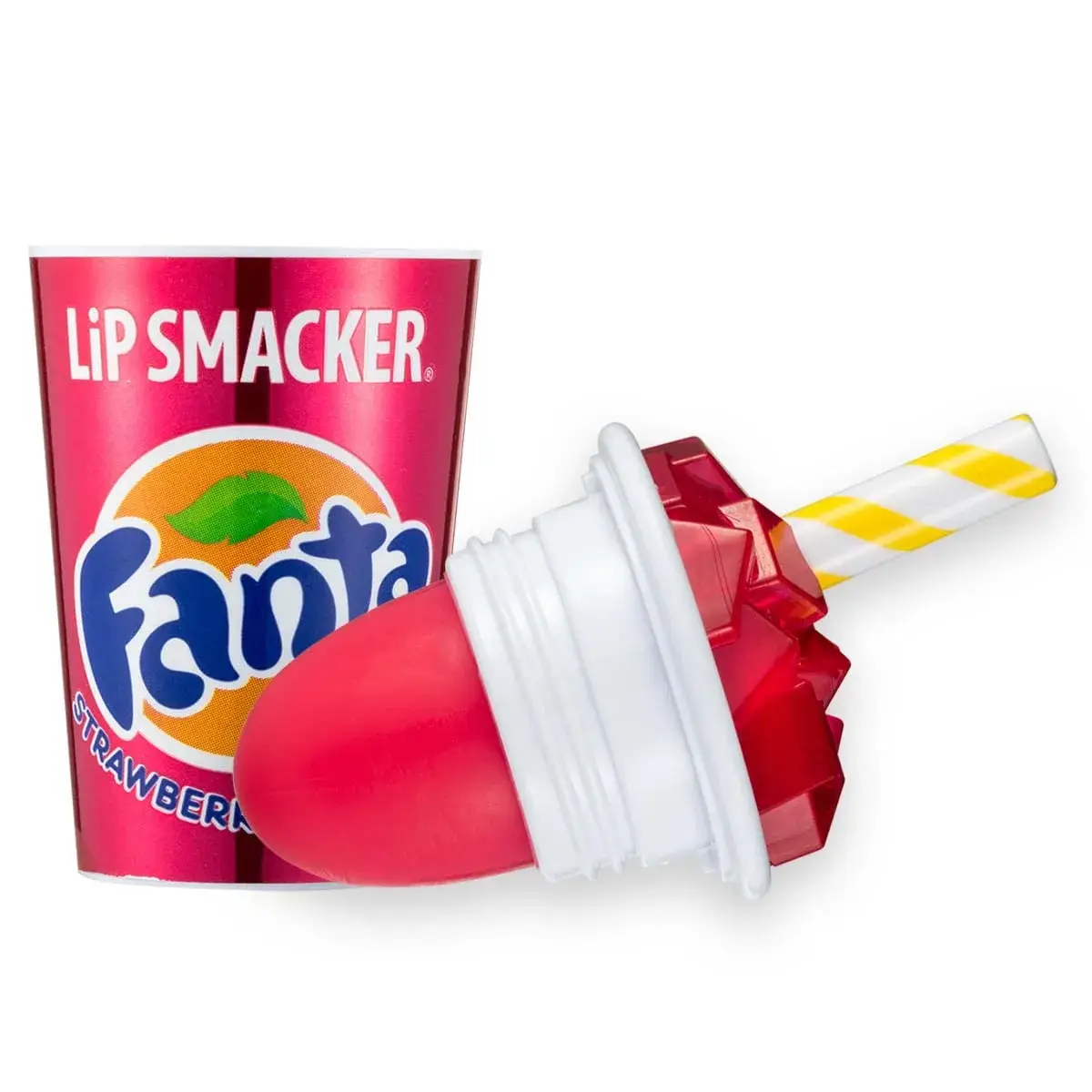Lip Smacker Strawberry Fanta Coca-Cola Lip Balm 0.26 oz (7.4g) | Hydrating & Flavorful - view 2