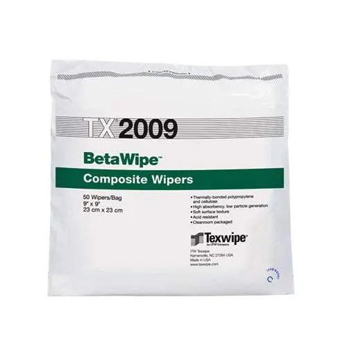 Texwipe TX2009 Beta Wipe 9 x 9" | Surface Cleaning Wipe for Lab & Industry - main product image