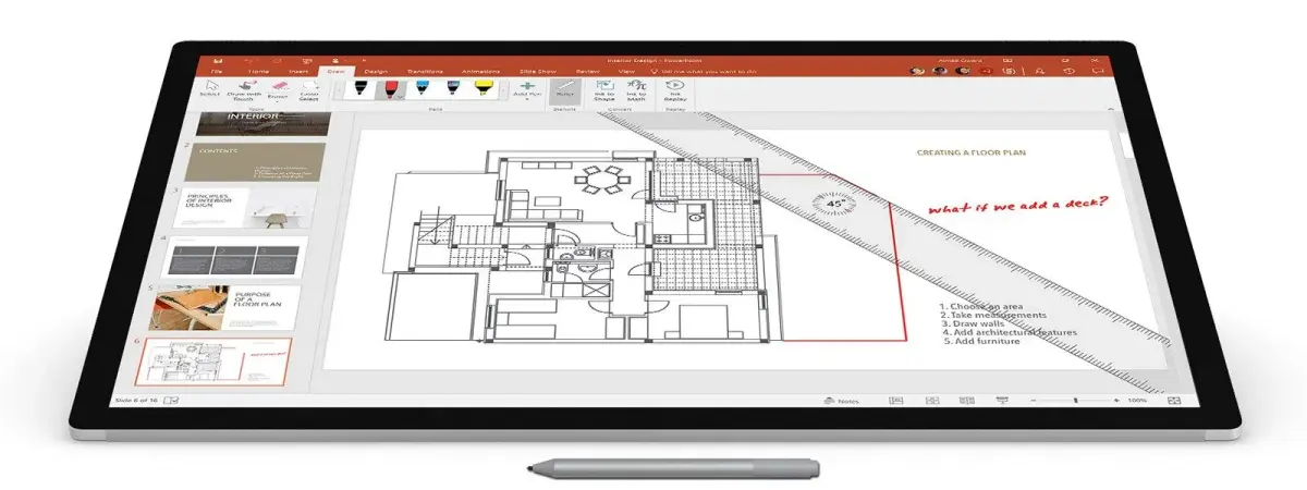Microsoft Surface Pen Platinum Model 1776 with Eraser | 4096 Pressure Points, Low Latency, Tilt Support - view 5