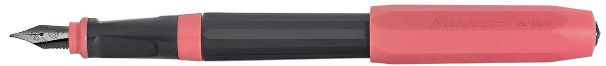 Kaweco Perkeo Fountain Pen Black/Pink Medium Nib | Ergonomic Grip for Fatigue-Free Writing - view 3
