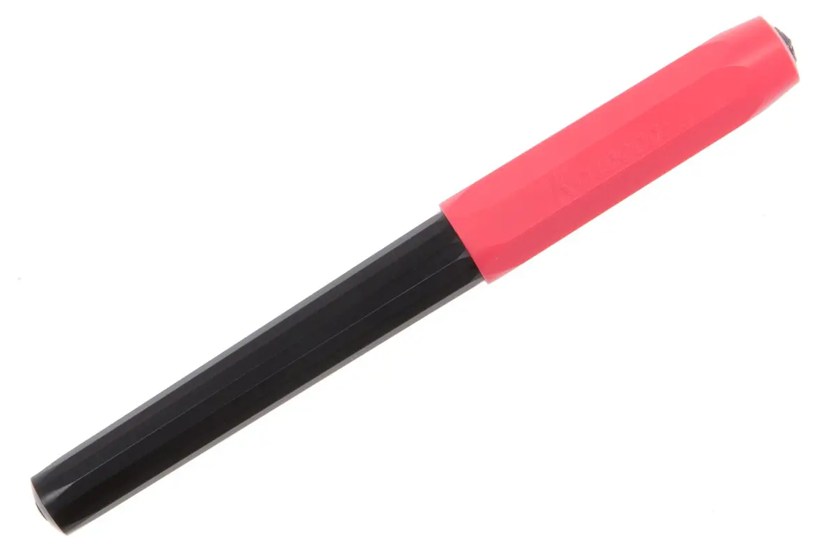 Kaweco Perkeo Fountain Pen Black/Pink Medium Nib | Ergonomic Grip for Fatigue-Free Writing - view 2