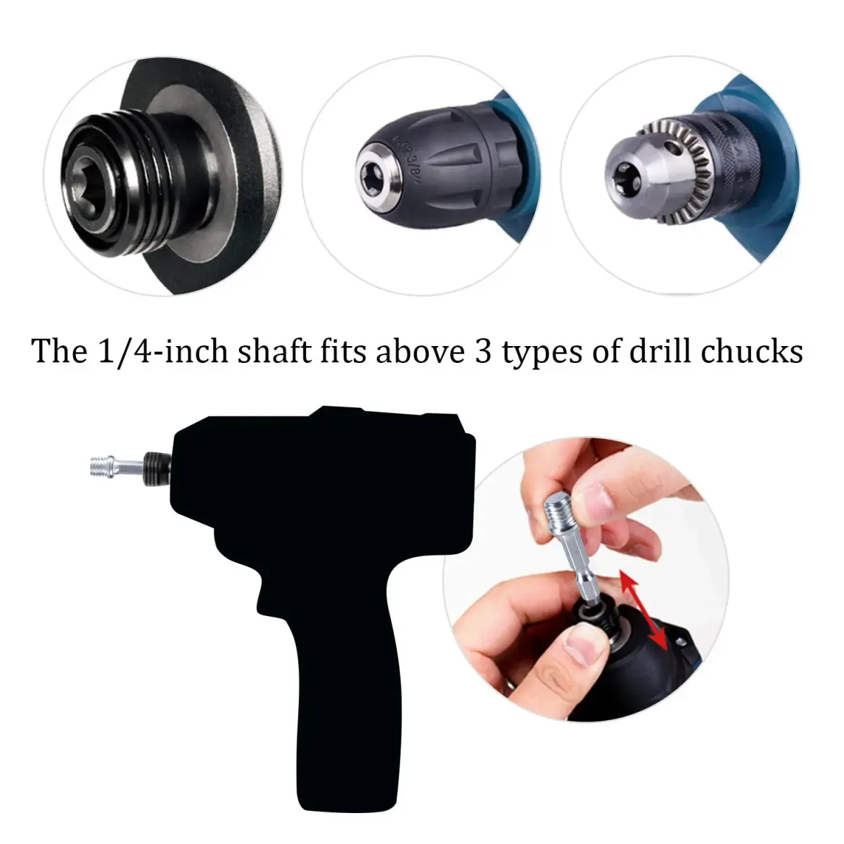 Kichwit Red Cleaning Brush 4 Inch (10.16 cm) | Attaches to Any Cordless Drill - view 4