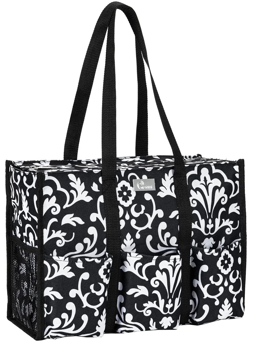 Pursetti Teacher Tote Large | Paisley Large Utility Bag for Women & Moms - main product image