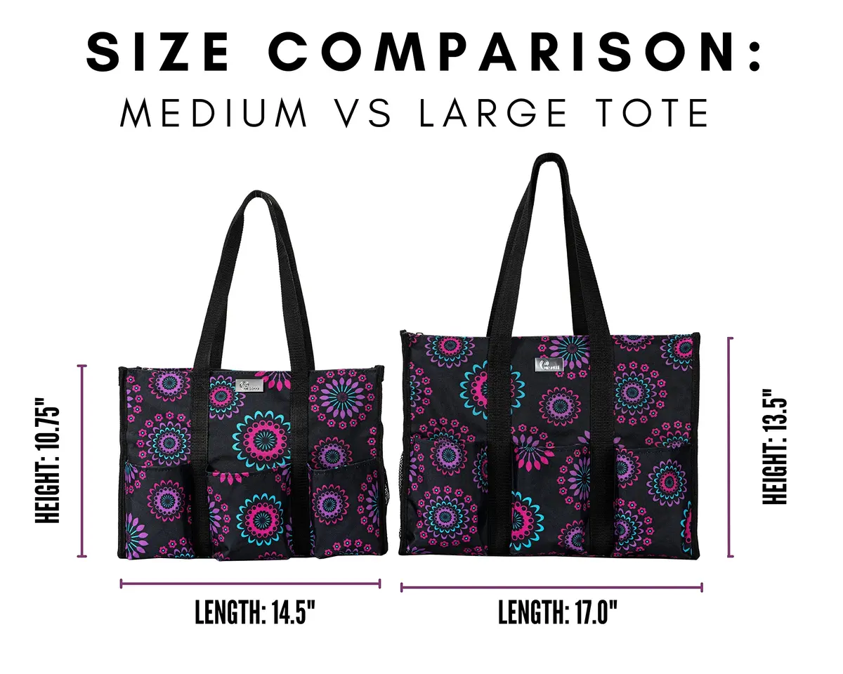 Pursetti Teacher Tote Large | Paisley Large Utility Bag for Women & Moms - view 8