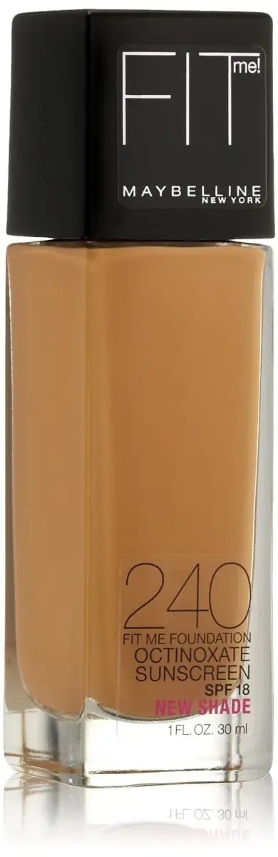 Maybelline Fit Me Dewy + Smooth Foundation, Golden Beige, 1 fl. oz. - Hydrating Luminous Finish - main product image