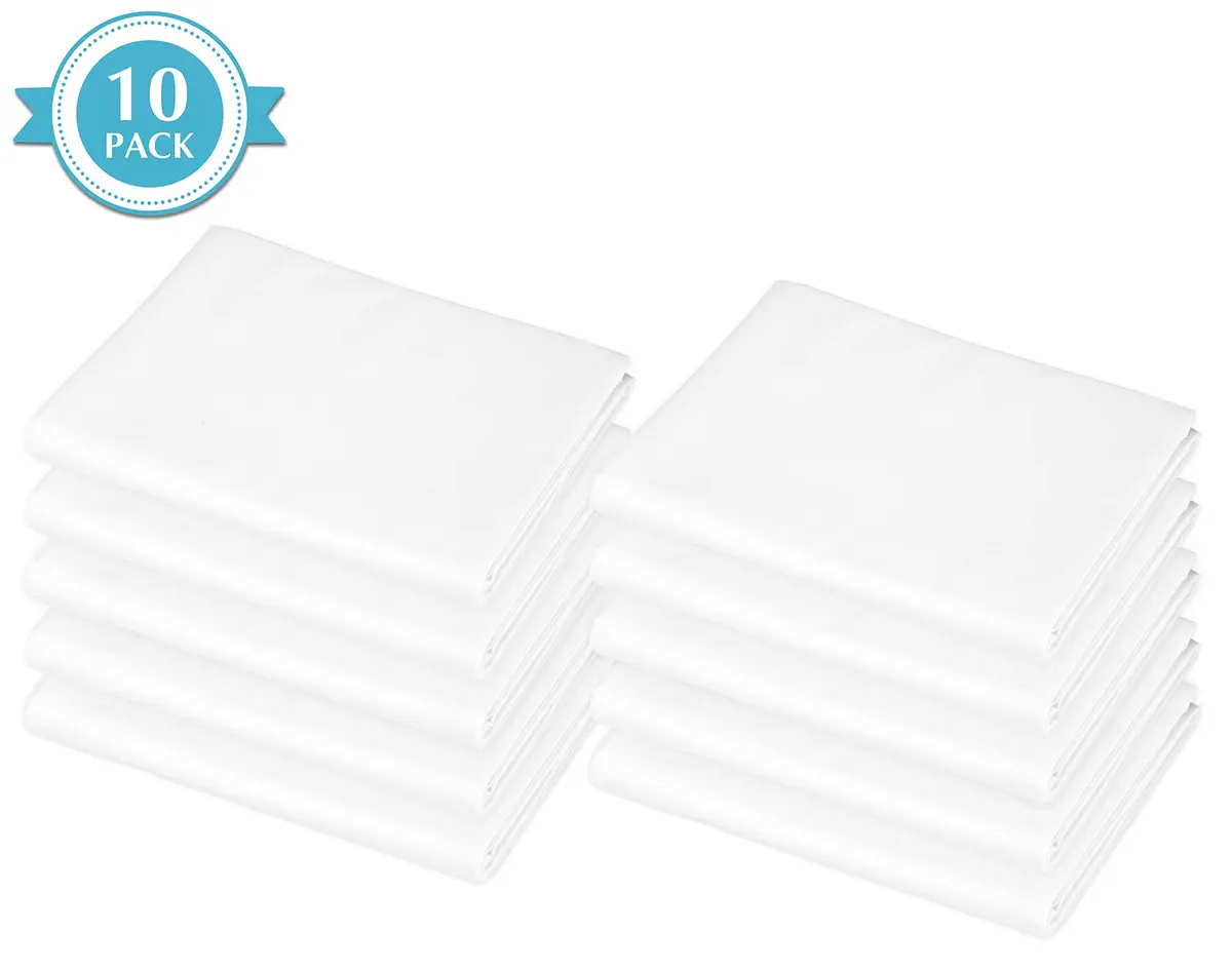 American Baby Company White 10 Piece Fitted Cot Sheet | Standard Size 51" x 23" (130cm x 58cm) - view 2