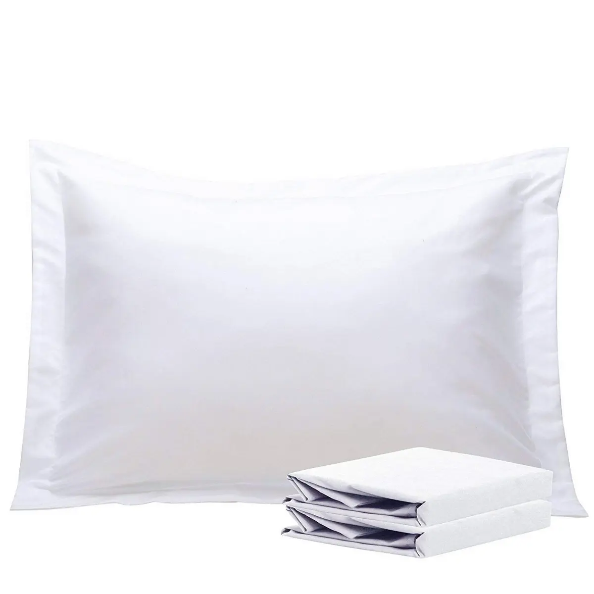 NTBAY Pillow Shams Set of 2 | Microfiber, White, 20 x 26 Inches - main product image