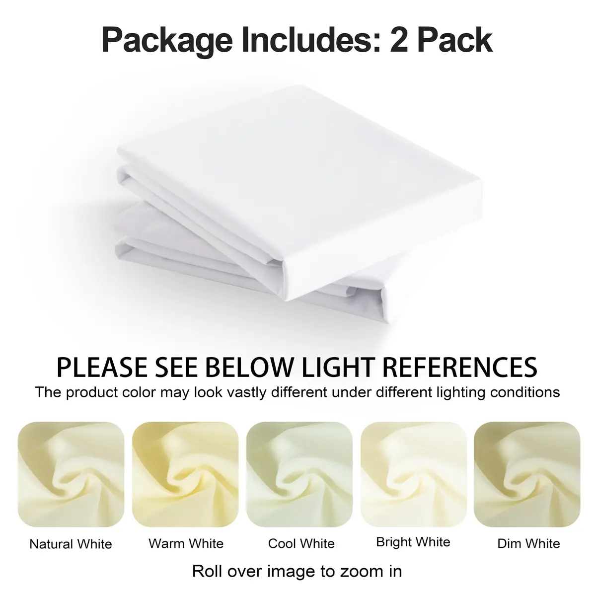 NTBAY Pillow Shams Set of 2 | Microfiber, White, 20 x 26 Inches - view 5