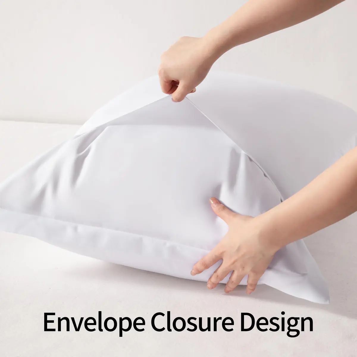 NTBAY Pillow Shams Set of 2 | Microfiber, White, 20 x 26 Inches - view 6