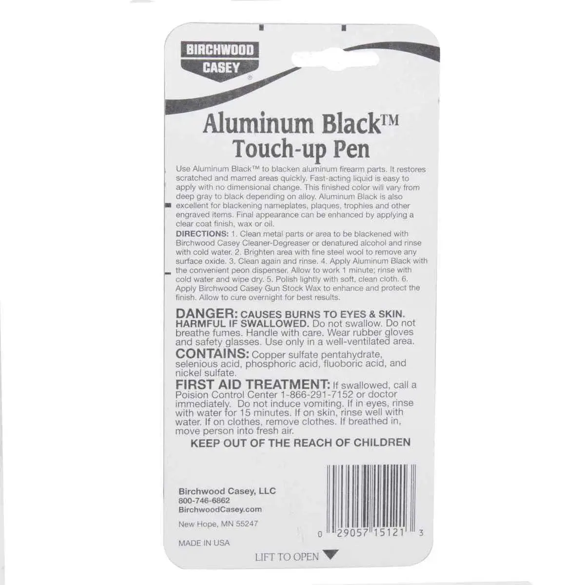 Birchwood Casey Aluminum Black Metal Finish Touch-Up Pen 15ml (0.5 Fl Oz) | Restores Scratched Aluminum - view 3