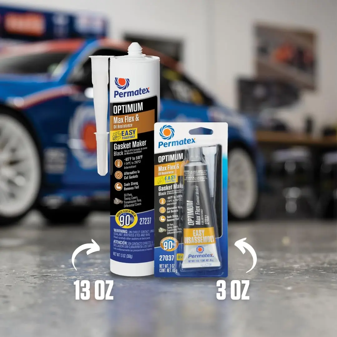 Permatex Optimum Black Gasket Maker 3 oz | Sensor-safe, Oil-Resistant Sealant for Automotive Use - view 6