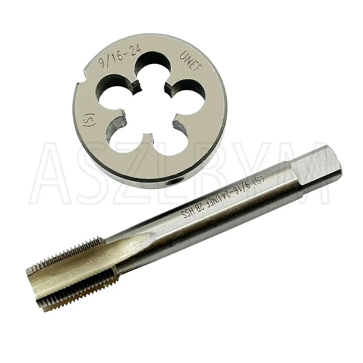 ASZLBYM 9/16-24" Tap And Die Set | UNEF HSS Threading Tools for Precision (70-120 chars) - view 7
