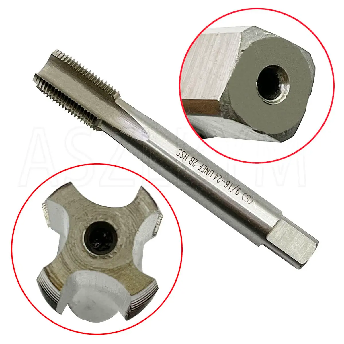 ASZLBYM 9/16-24" Tap And Die Set | UNEF HSS Threading Tools for Precision (70-120 chars) - view 2