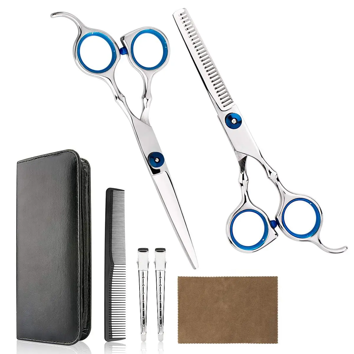 Himart Hair Trimming Kit 7 Piece Set | Professional Hair Cutting & Thinning Shears for Men Women - main product image