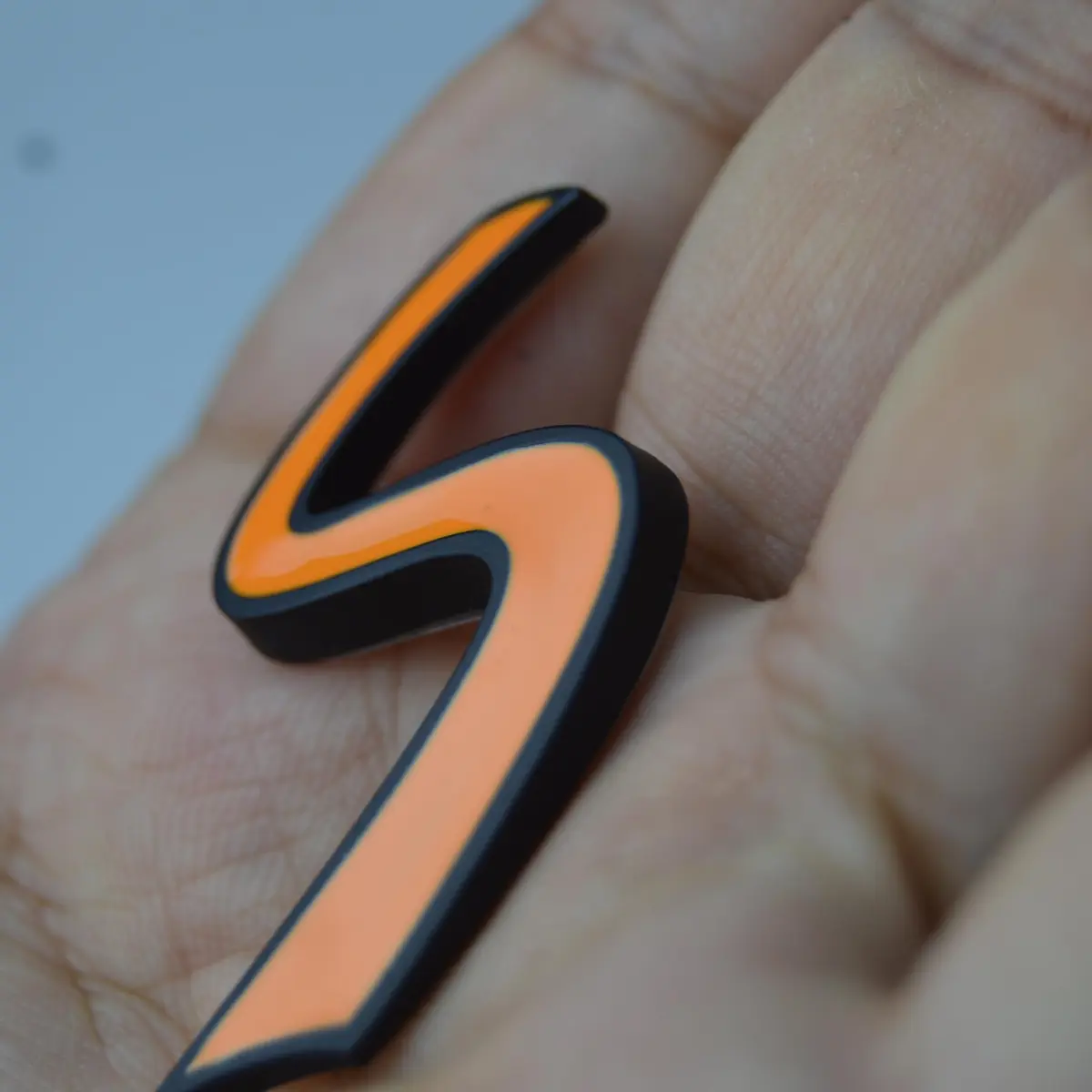 Zorratin Vehicle Emblem 3D Metal Orange with Self-Adhesive | Weatherproof & Fade-Resistant - view 3