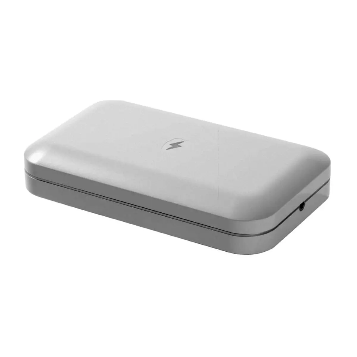 PhoneSoap 3 UV Phone Sanitizer Box & Dual Charger | 360° UVC Disinfection, Silver - main product image