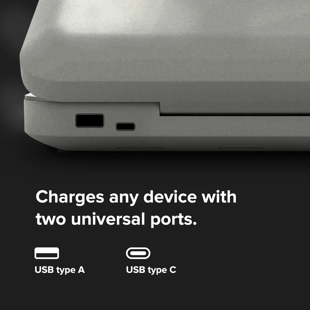 PhoneSoap 3 UV Phone Sanitizer Box & Dual Charger | 360° UVC Disinfection, Silver - view 4
