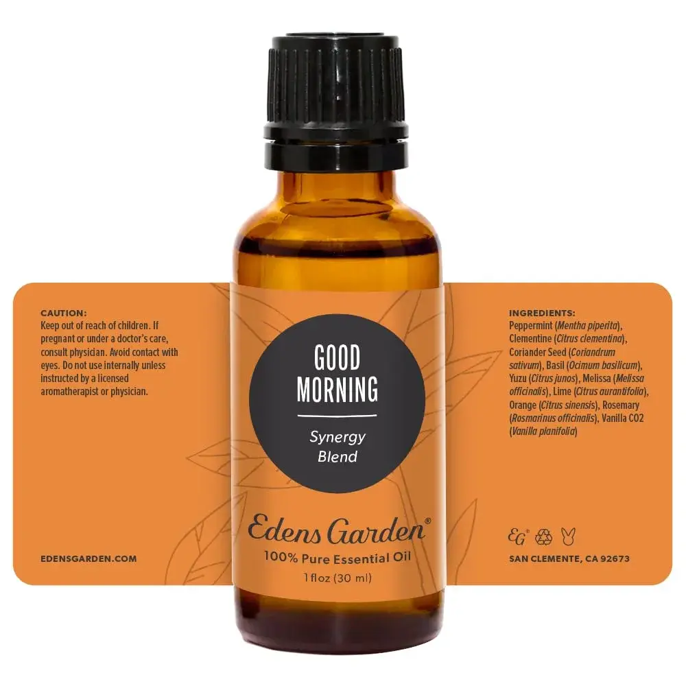 Edens Garden Good Morning Essential Oil Blend 30 ml (1 Fl Oz) | Invigorating Citrus Awakening - view 9