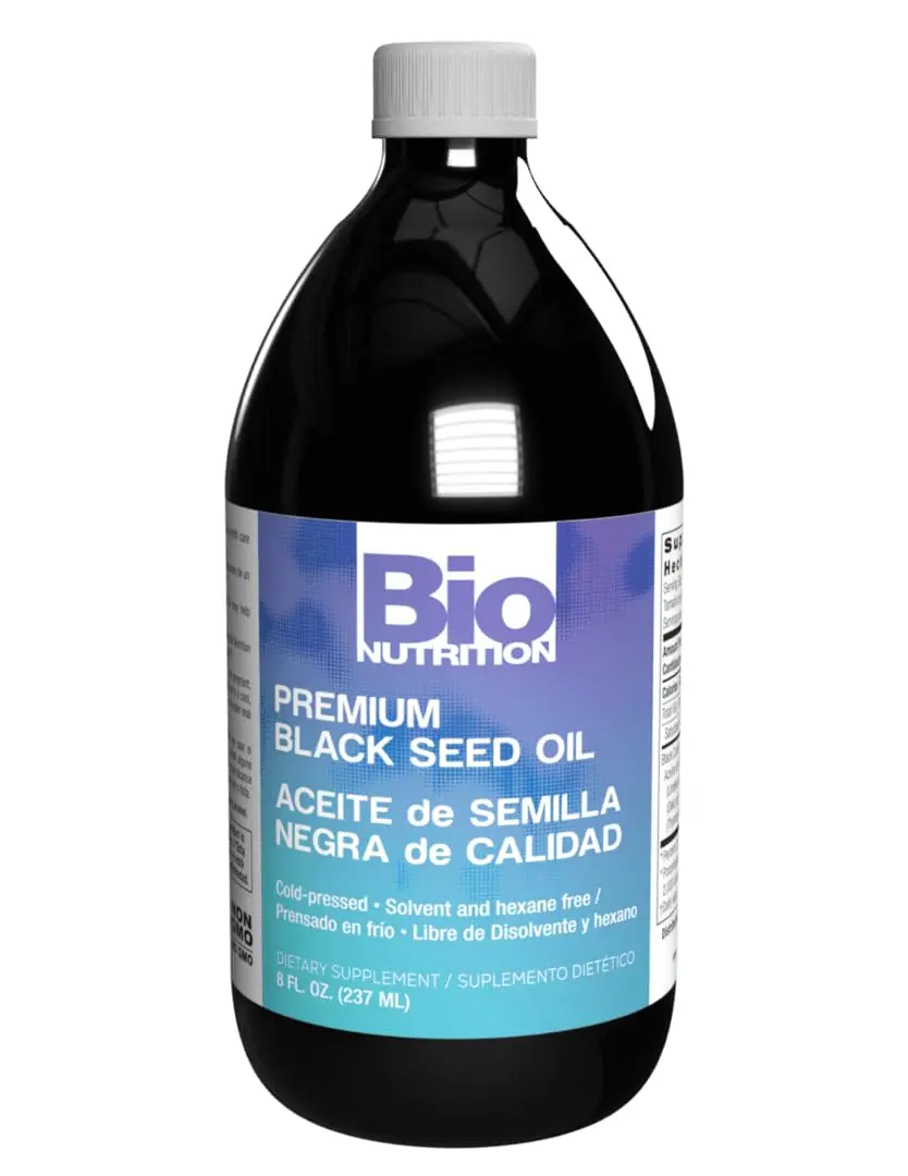 Bio Nutrition Black Seed Oil 8 Fl Oz | Pure Cold-Pressed Nigella sativa for Wellness - main product image