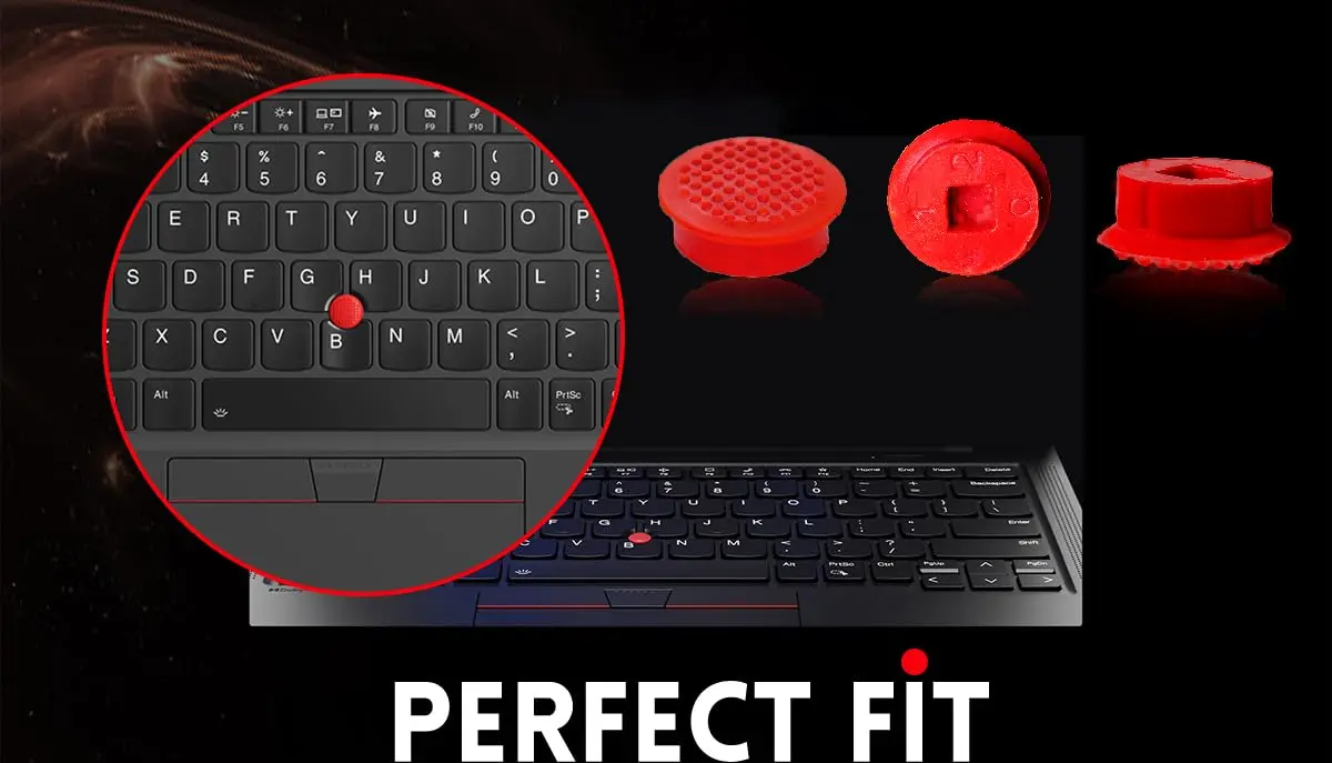 LeFix Trackpoint Caps for Lenovo Thinkpad T460S T470S T480s T490s E580 E590 X1 Carbon 4th 5th 6th Gen | Super Low Profile Precision Fit - view 7