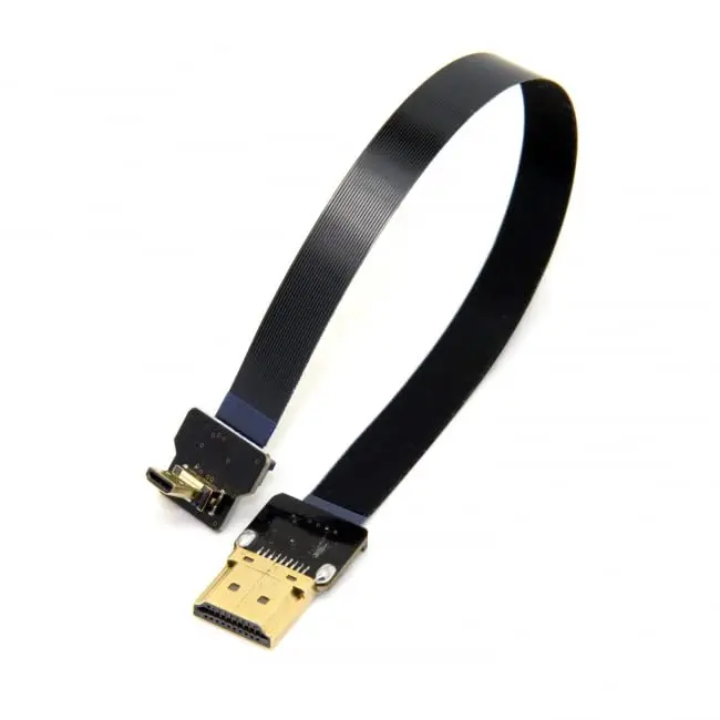 JSER CYFPV 90 Degree Up Angled Micro HDMI to HDMI Flat Cable 50cm | FPV Aerial Photography - view 12