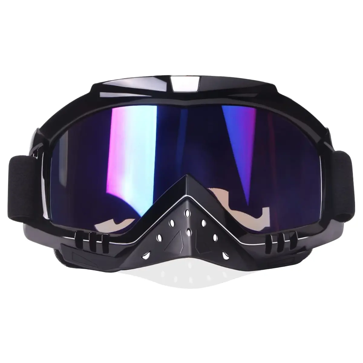 Dmeixs Motocross Goggles Full Rim Plastic, Multicolor Lens | Anti-Fog UV Protection - main product image