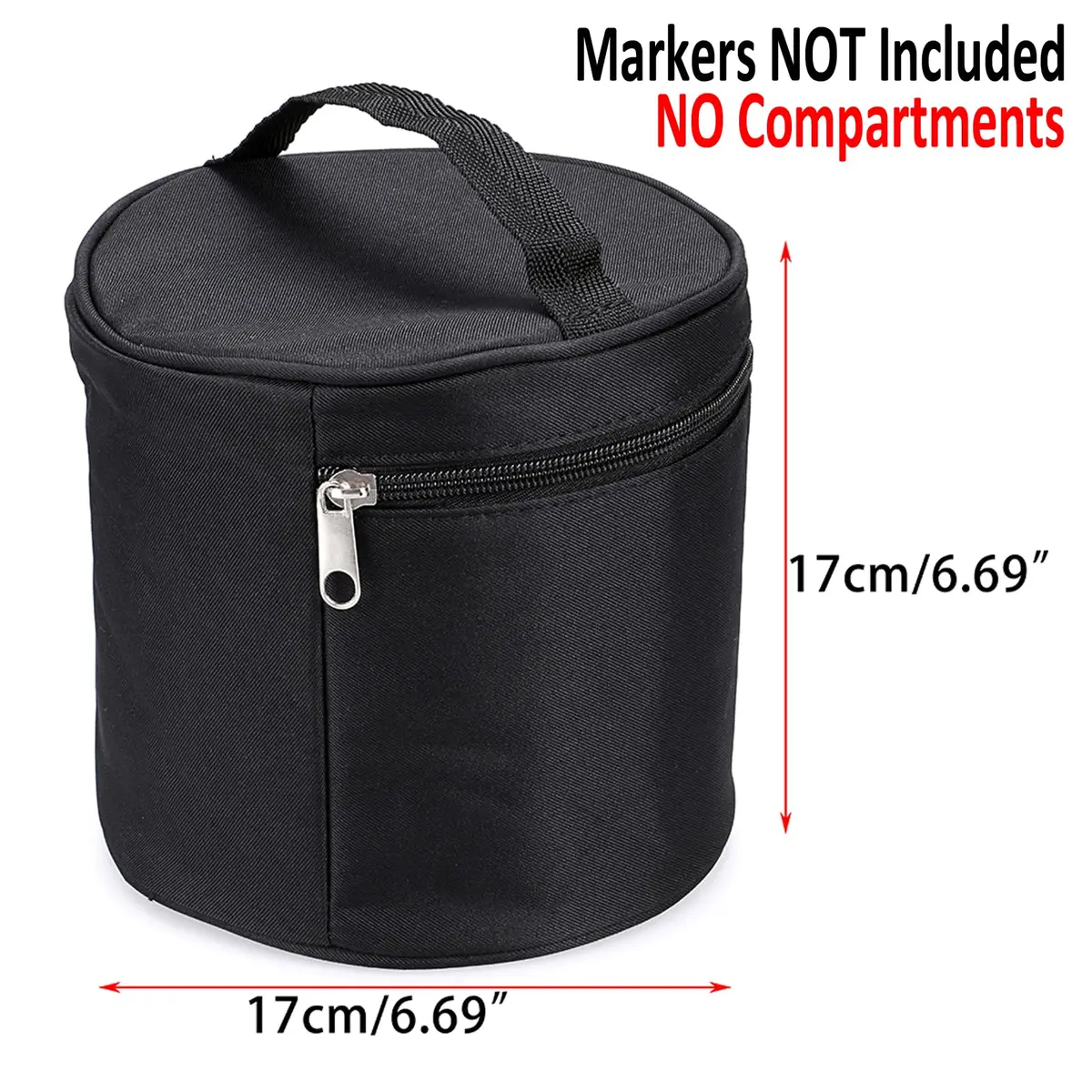 BTSKY Multifunction Marker Case - Zippered Canvas Pen Bag for 80 Markers | Travel & Organizer - view 2