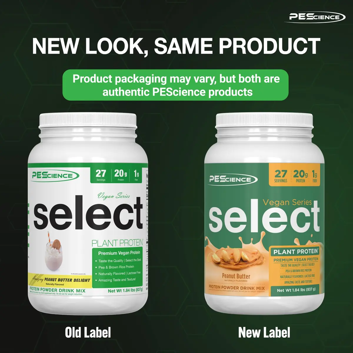 PEScience Select Vegan Protein Powder, Peanut Butter Delight, 27 Servings | Plant-Based, Dairy & Gluten Free - view 2
