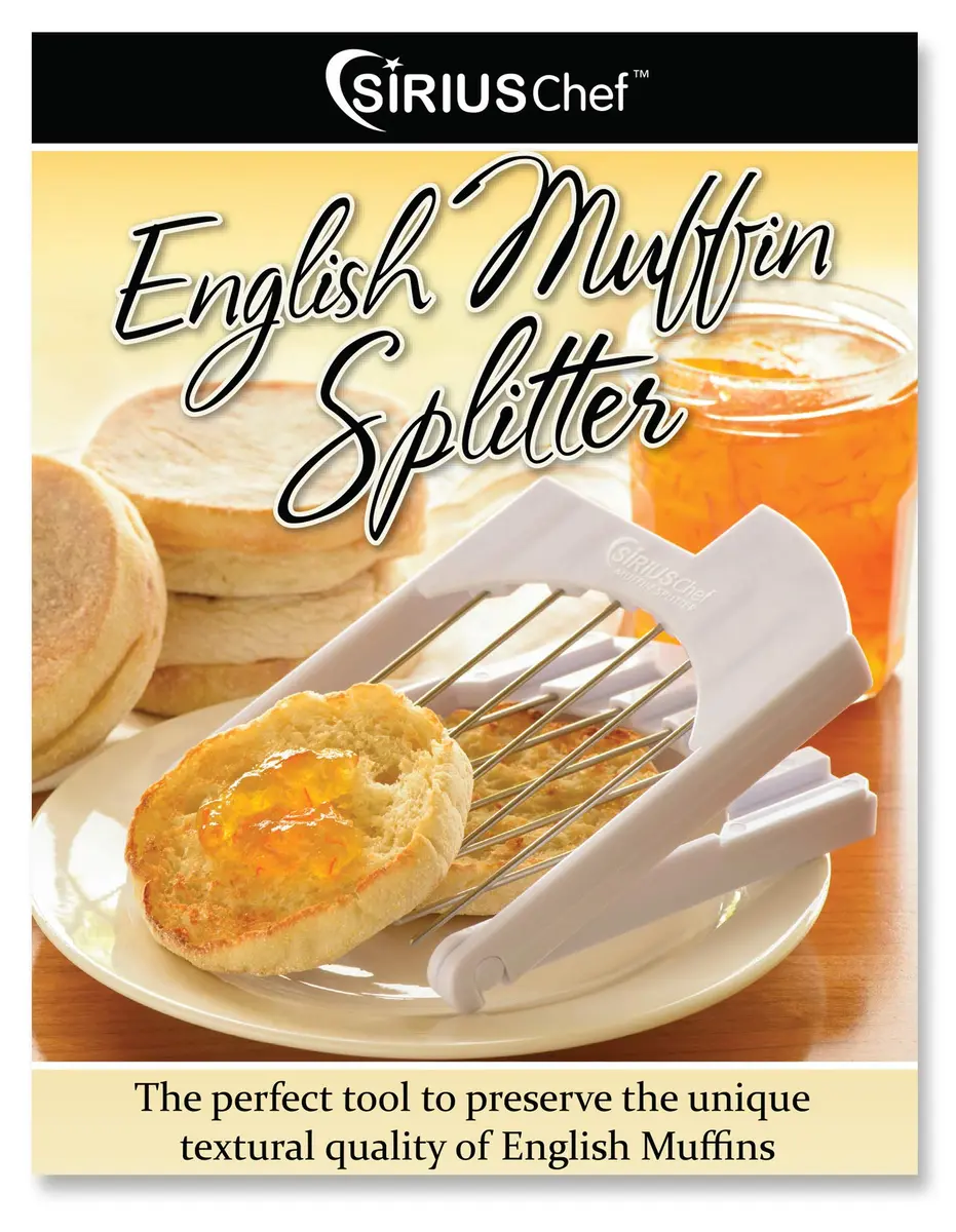 SIRIUS Chef English Muffin Splitter Tool | Stainless Steel Tines, Plastic Handles, 15.2 x 12 cm (6 x 4.75 Inches) - view 7