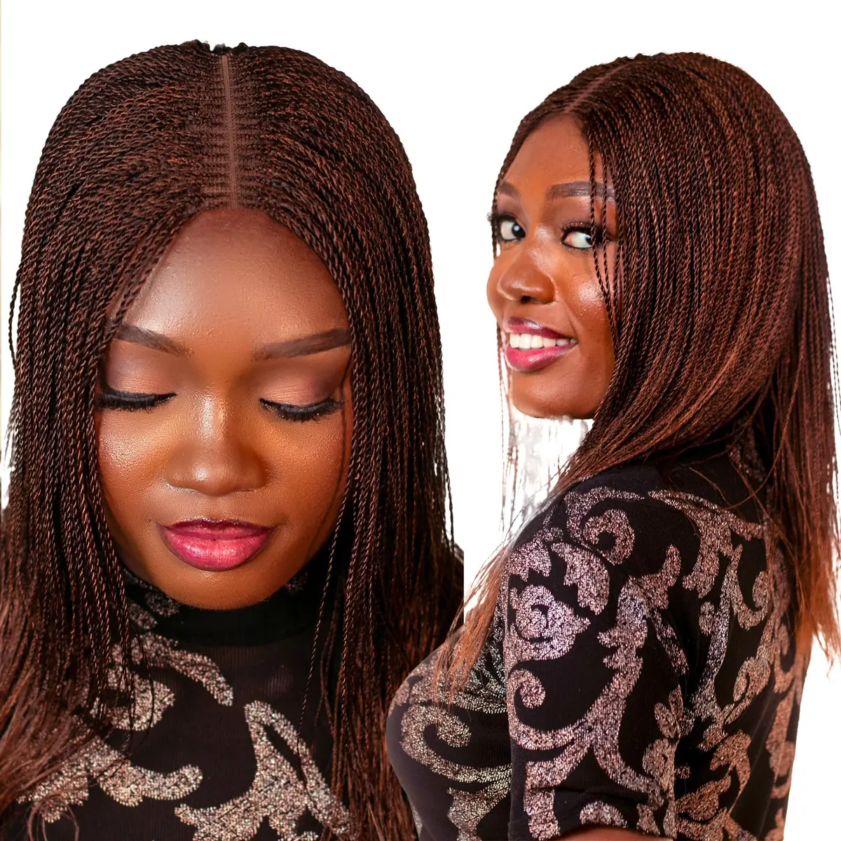 Wow Braids Twisted Wigs, Micro Million Twist Wig - 30/33 Mix, 12 Inches | Realistic, Lightweight & Easy to Style - main product image
