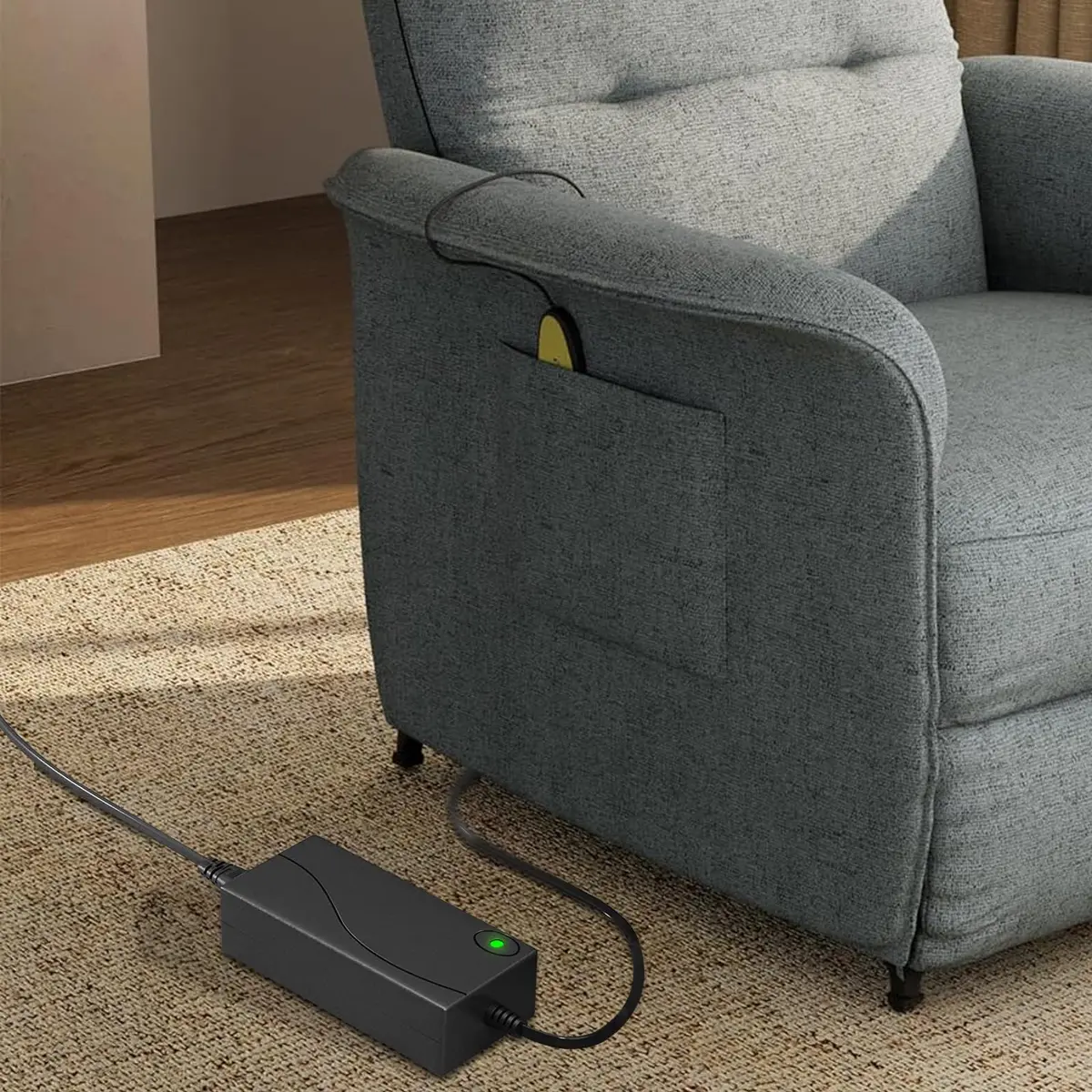 STAIGO 29V 2A Recliner Transformer Charger | 58W Power Adapter for Okin Limoss, Black - view 8