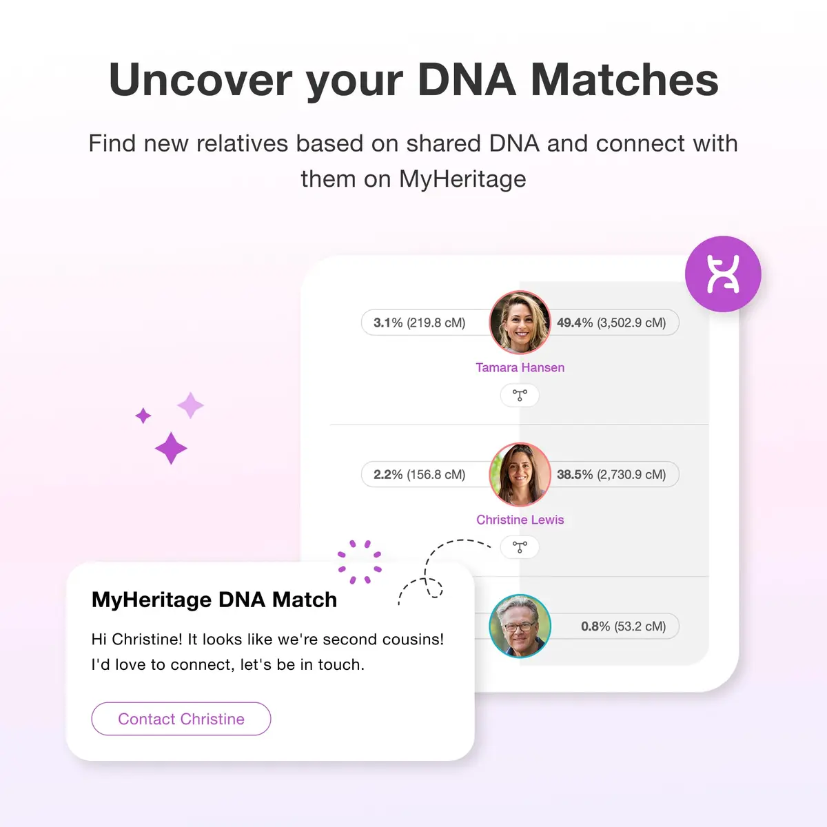 MyHeritage DNA Test Kit: Genetic Testing for Ancestry & Ethnicity | 12 Count Cheek Swab Kit - view 4