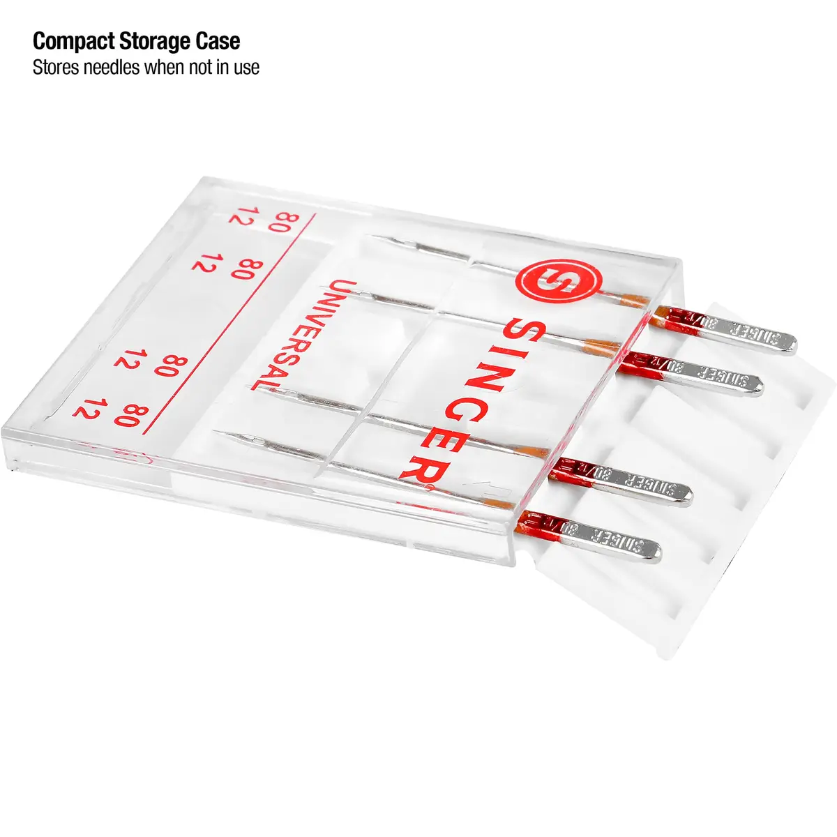 SINGER Universal Embroidery Sewing Machine Needles 80/12 (5-Count) | Compatible with Domestic Machines - view 3