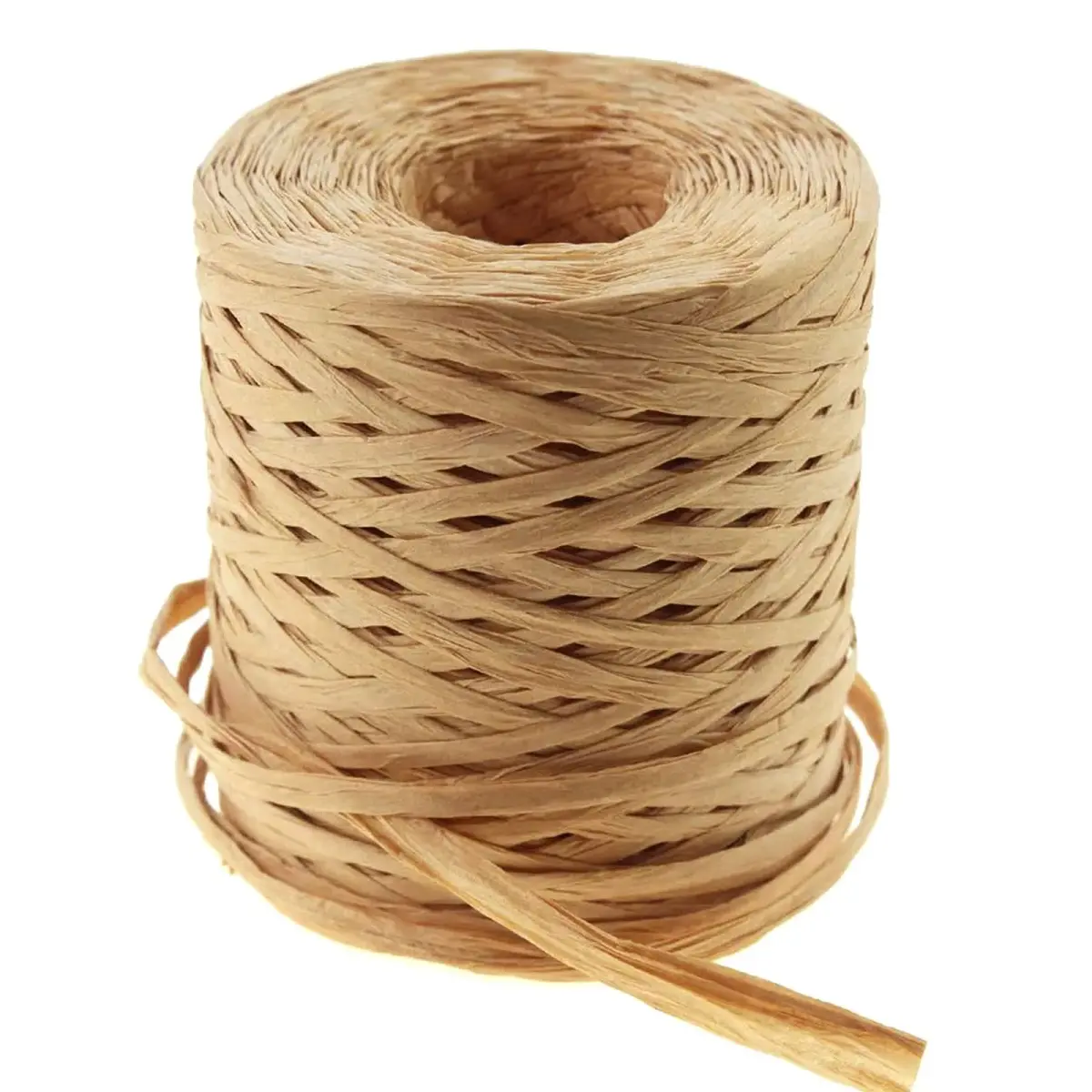 CREATRILL Raffia Paper Craft Ribbon 218 Yards (Kraft) | Eco-friendly, Biodegradable, Recyclable - main product image