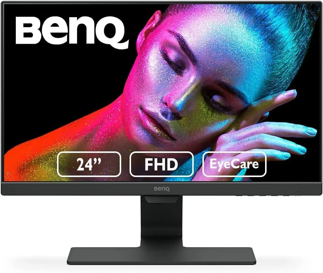 BenQ GW2480 Computer Monitor 24" FHD IPS | Eye-Care Tech | Low Blue Light | Anti-Glare | Adaptive Brightness | Built-in Speakers - main product image