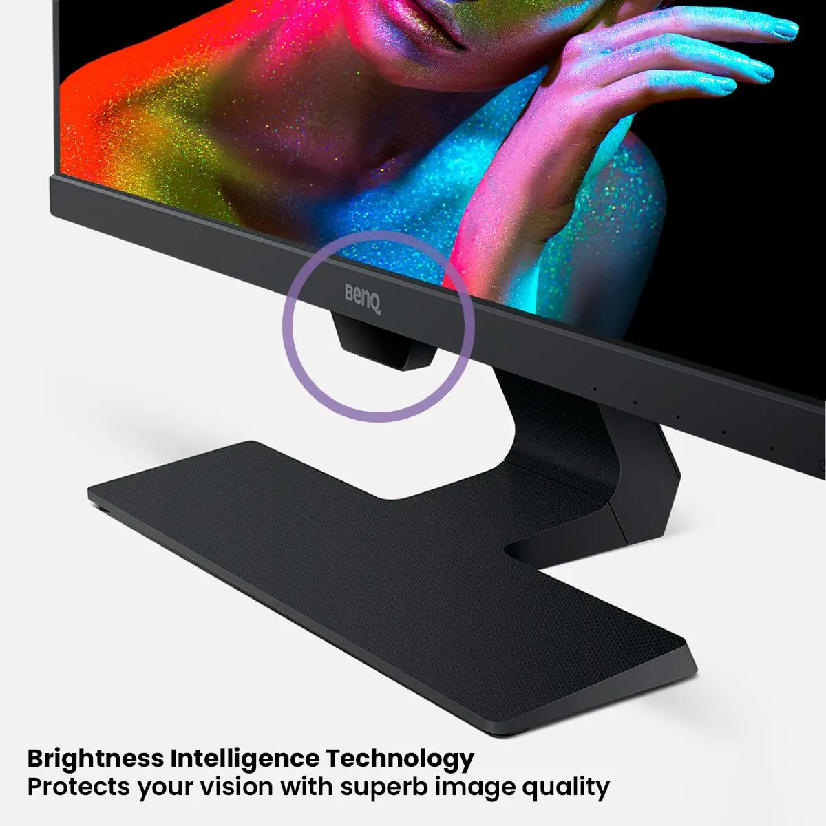BenQ GW2480 Computer Monitor 24" FHD IPS | Eye-Care Tech | Low Blue Light | Anti-Glare | Adaptive Brightness | Built-in Speakers - view 2