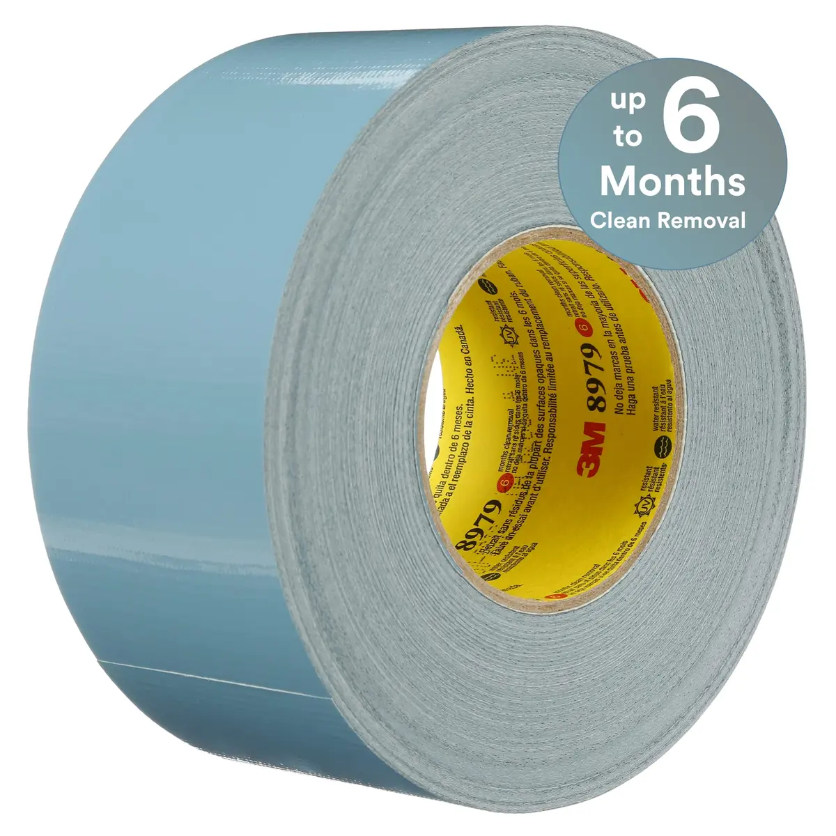 3M Performance Plus Duct Tape 8979, Slate Blue | UV-Tolerant, 96mm x 54.8m, Indoor & Outdoor Use - main product image