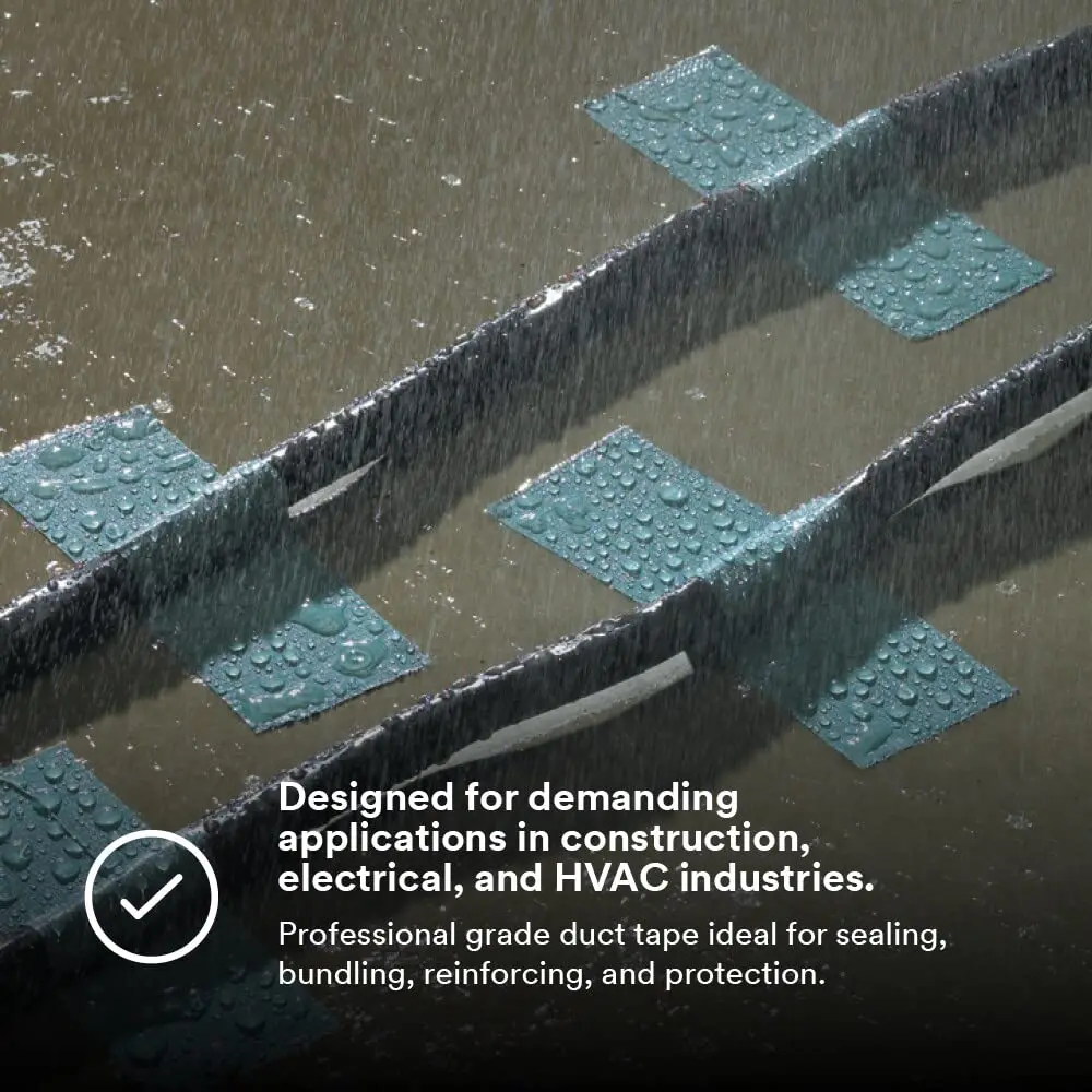 3M Performance Plus Duct Tape 8979, Slate Blue | UV-Tolerant, 96mm x 54.8m, Indoor & Outdoor Use - view 5