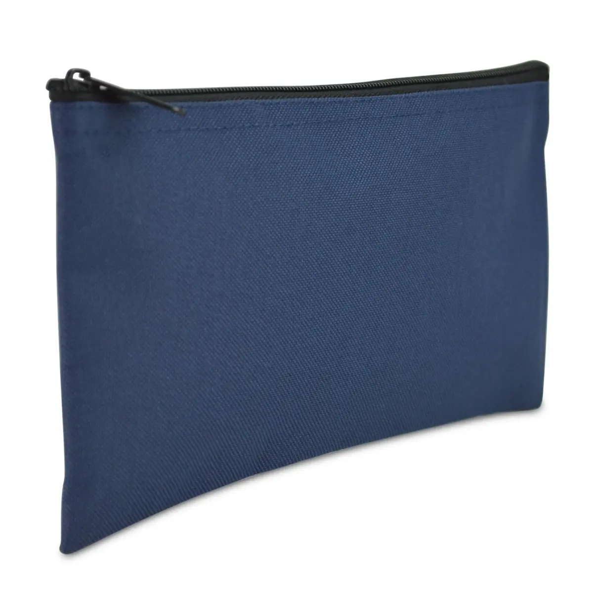 DALIX Bank Bags Money Pouch Security Deposit Utility Zipper Coin Bag Navy Blue 2 Pack | Durable Polyester for Cash & Documents - view 2