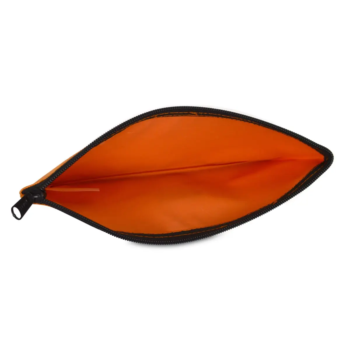 DALIX Orange 2 Pack Polyester Zippered Bank Money Pouch | 27.9 cm (11" Long) x 14 cm (5.5" Wide) - view 4