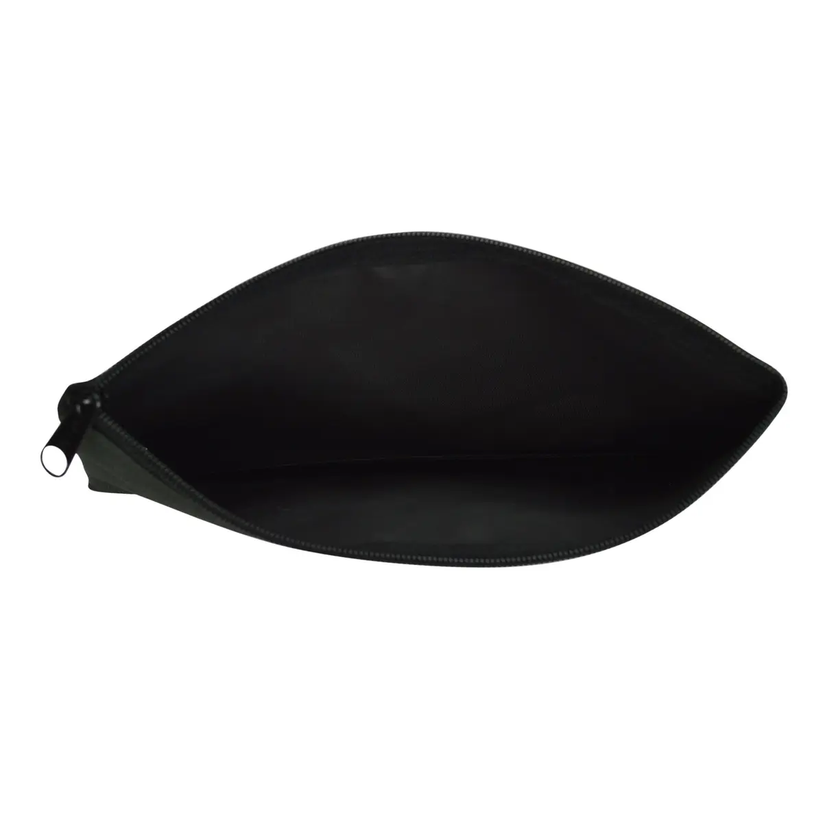 DALIX Black 2 Pack Polyester Zippered Bank Coin Bags | Secure Cash & Coin Handling - view 4