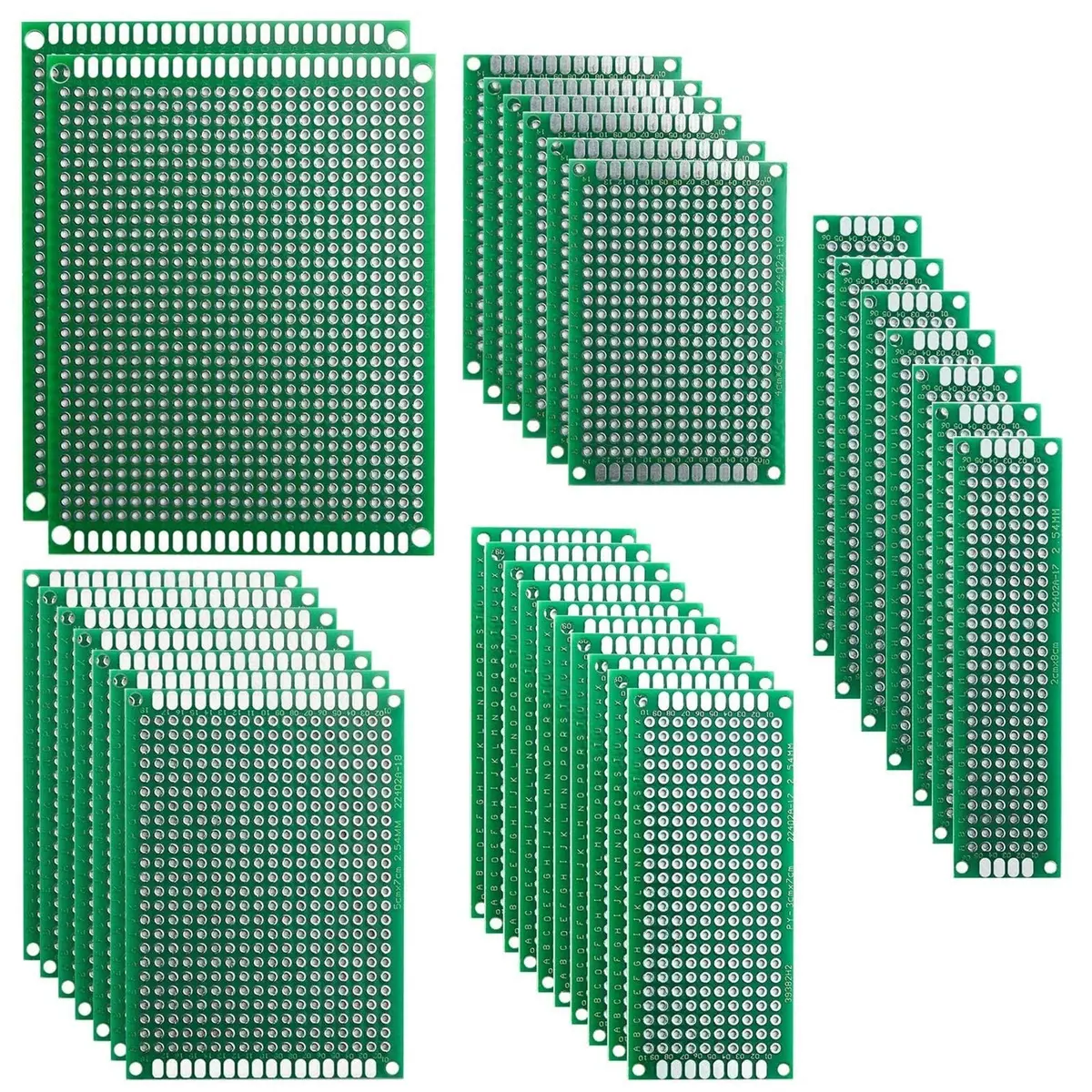 ELEGOO 32-Piece Double-Sided PCB Perfboard Kit 4x6cm & 3x7cm | Soldering Prototyping Boards - main product image