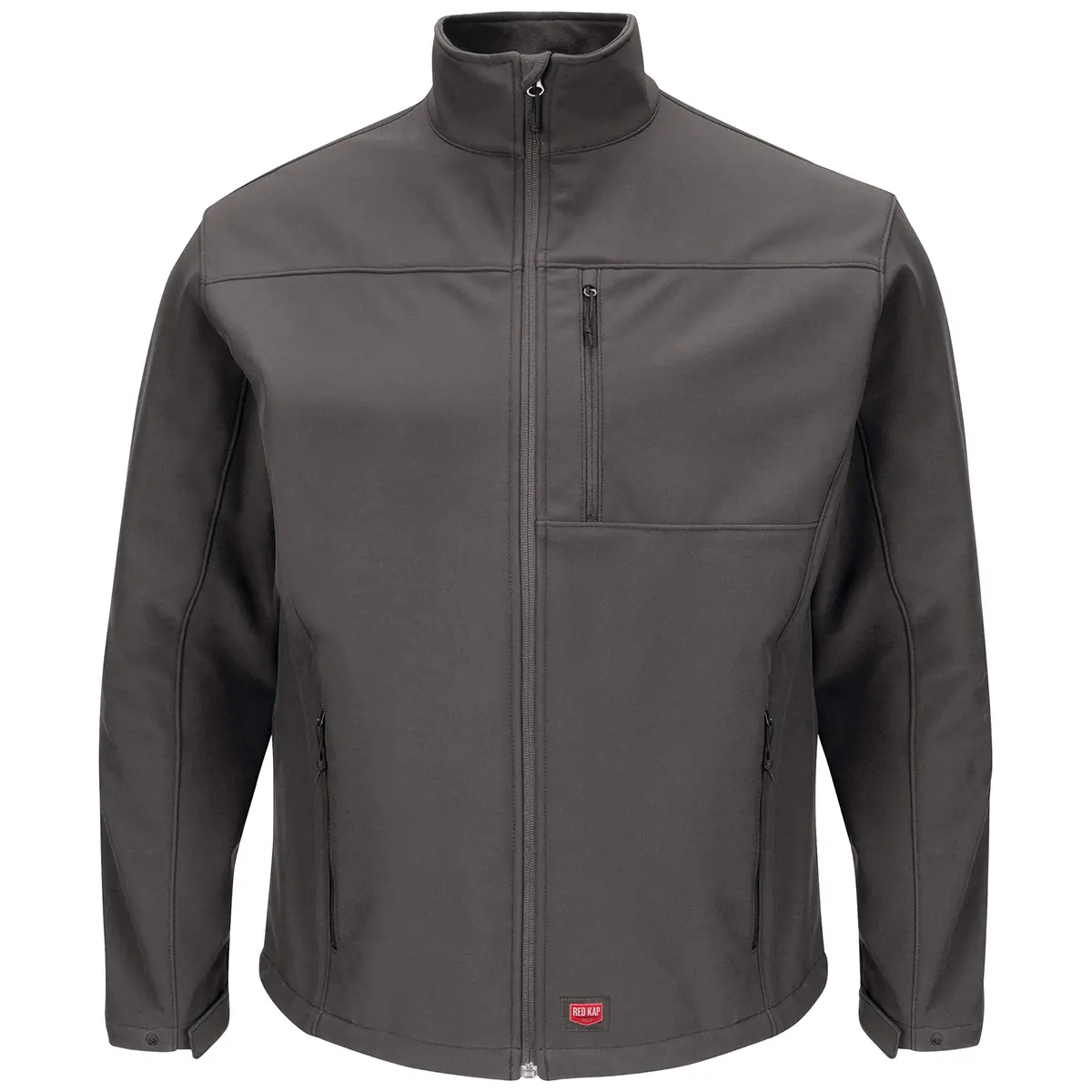Red Kap Deluxe Soft Shell Jacket, Charcoal, XX-Large | Water-Resistant & Windproof for Men - main product image