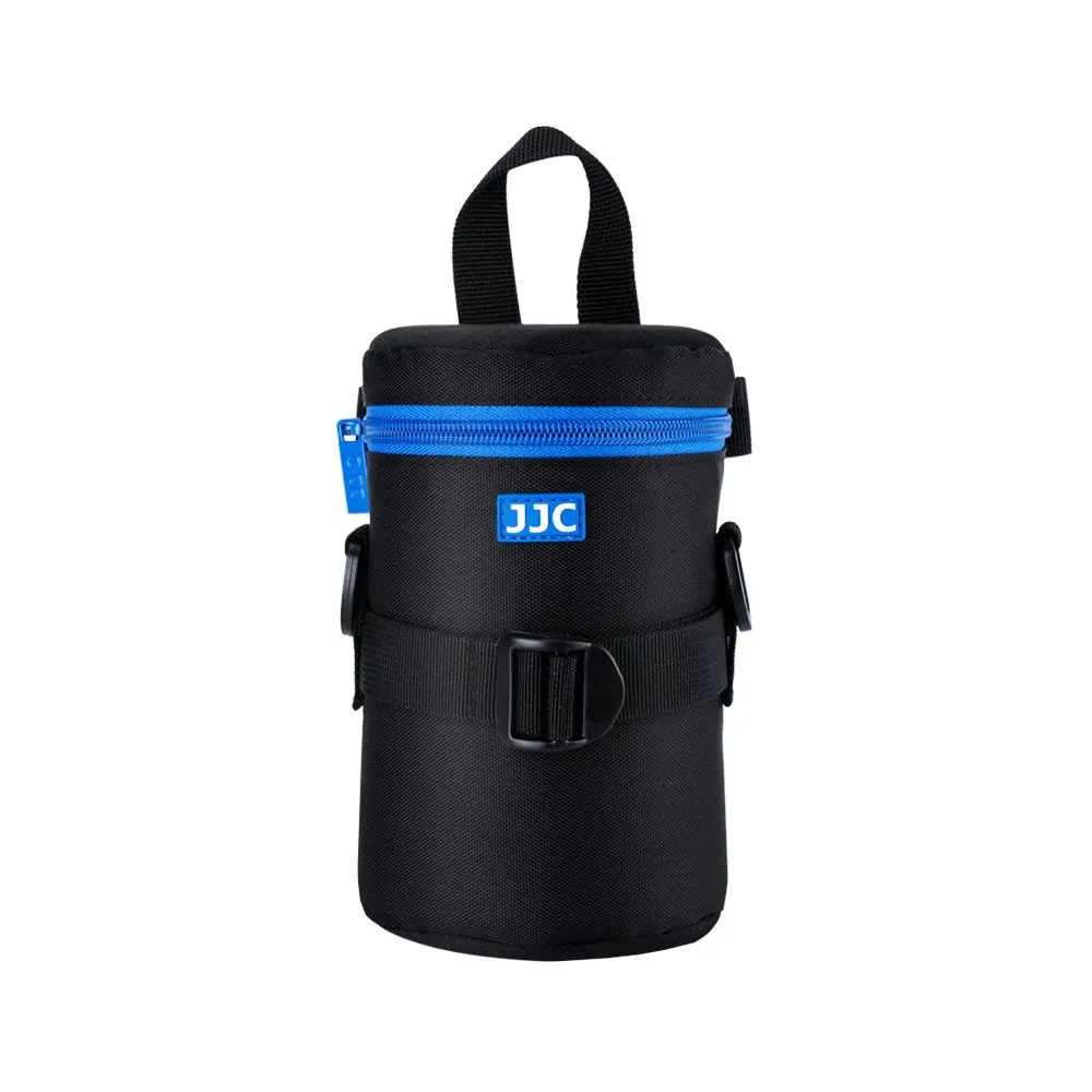 JJC Deluxe Lens Case Pouch Bag for Camera Lens Below 3.15" x 6.1" | Heavy-Duty Polyester with Shock Absorption - main product image