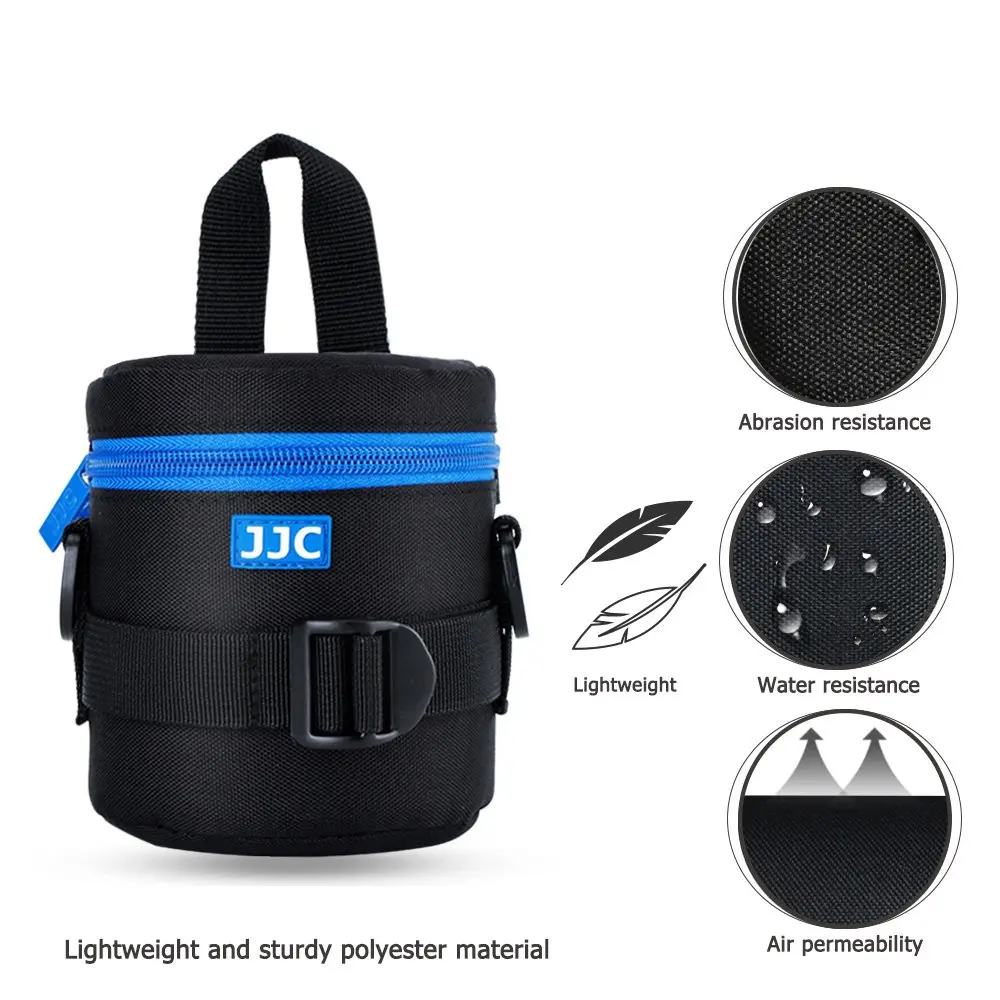 JJC Deluxe Lens Case Pouch Bag for Camera Lens Below 2.95" x 3.93" | Heavy-Duty Polyester Shock Absorber - view 2