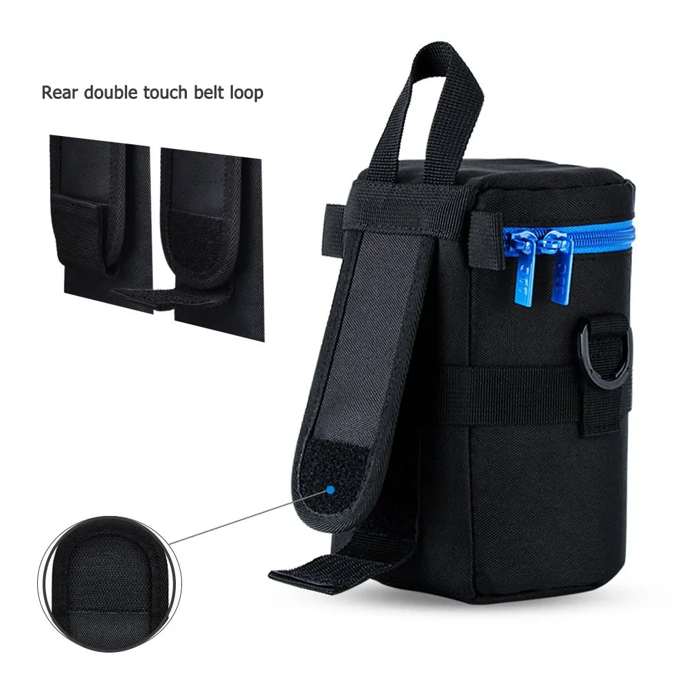 JJC Deluxe Lens Case Pouch Bag for Camera Lens Below 3.9" x 6.5" | Heavy-duty Shock Absorption - view 5