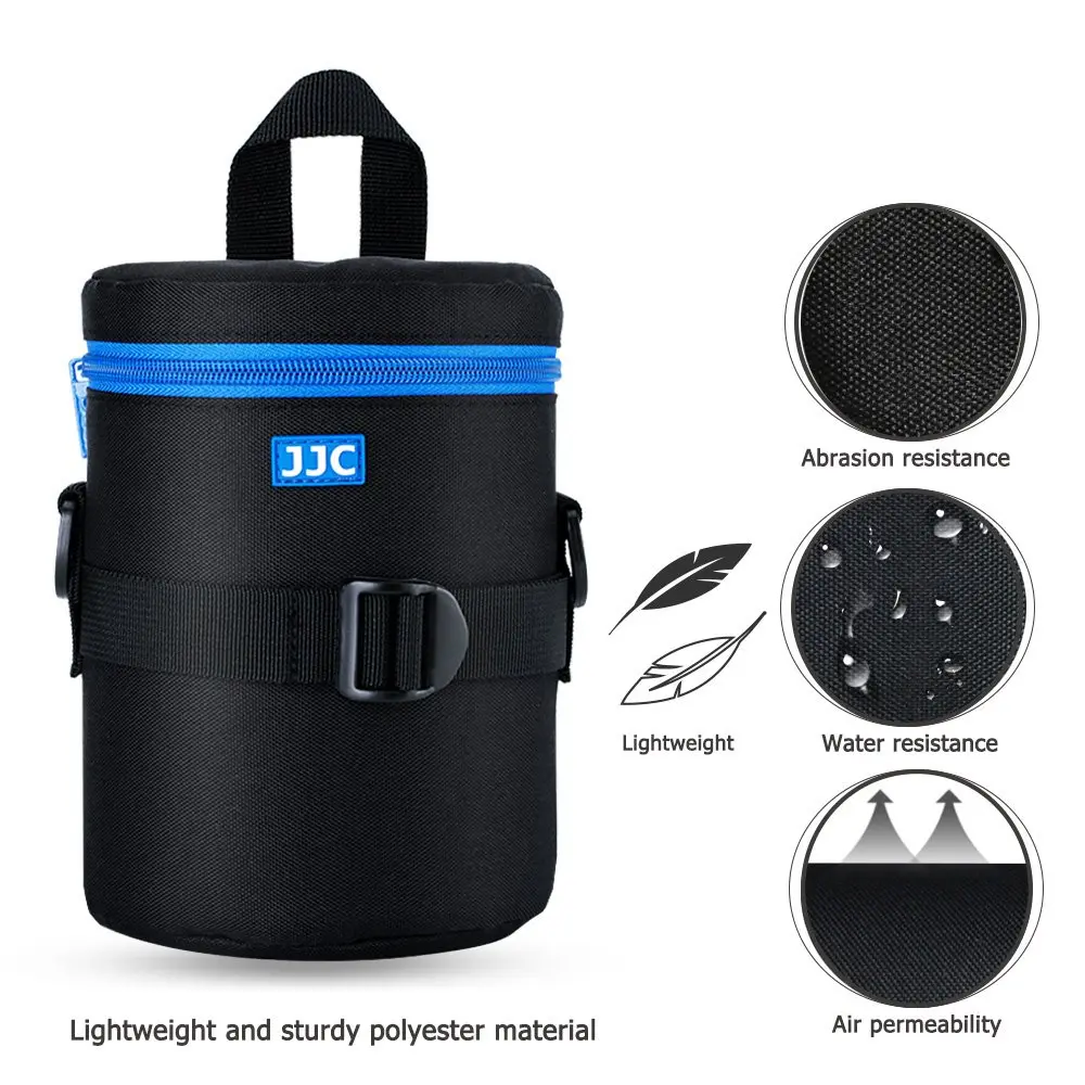 JJC Deluxe Lens Case Pouch Bag for Camera Lens Below 3.9" x 6.5" | Heavy-duty Shock Absorption - view 2